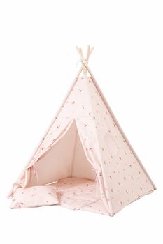 Kids Teepee Tent Set Pink, 2 of 2
