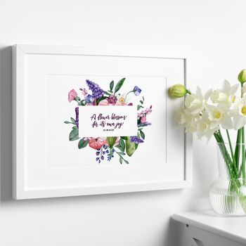 A Flower Blossoms For Its Own Joy Print, 2 of 5