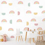 Shapes And Rainbows Wall Stickers, thumbnail 1 of 2