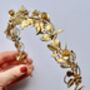 The Ita Headband Floral Delicate Hair Vine Bridal Hairpiece, thumbnail 2 of 10