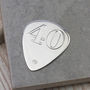 Personalised Silver 40th Birthday Plectrum, thumbnail 1 of 8