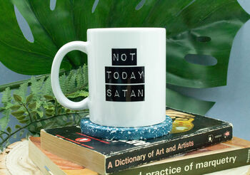 Not Today Satan 11oz Ceramic Mug, 2 of 4