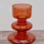 Red Recycled Glass Tealight Candle Holder, thumbnail 1 of 3