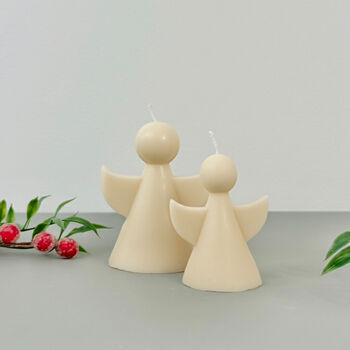 Beige Angel Candle And Angel Gift, 4 of 10
