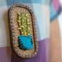 Cactus Wooden Brooch, thumbnail 1 of 4