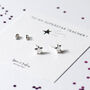 Teacher Gift Sterling Silver Star Stud Earrings, thumbnail 2 of 9