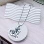 Long Broken Heart Statement Necklace, thumbnail 1 of 4