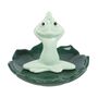 Ceramic Yoga Frog Incense Stick Holder, thumbnail 3 of 3