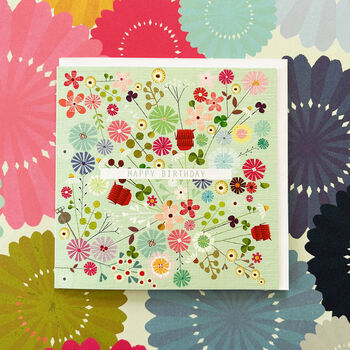 Floral Explosion Birthday Card, 5 of 5