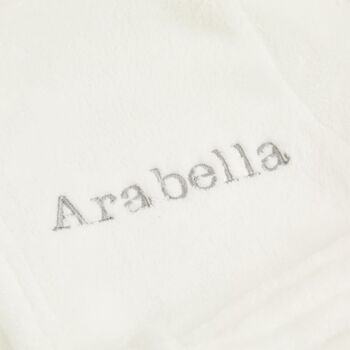 Personalised Ivory Initial Fleece Dressing Gown, 3 of 5