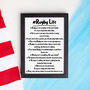 Hashtag Rugby Life Print, thumbnail 1 of 2