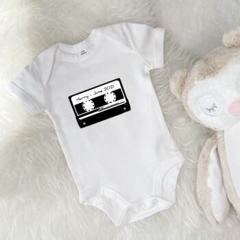 Mixtape Personalised Babygrow, 3 of 6