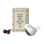 Mini White Porcelain Robin Condolence Matchbox Keepsake Gift, thumbnail 2 of 4
