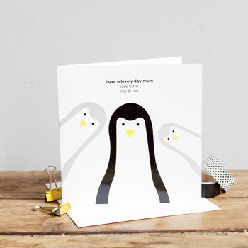 Build Your Own Mum Penguin Mother's Day Card, 2 of 8