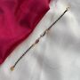 Minimalistic Black Beaded Crystal Slim Mangalsutra Bracelet, thumbnail 4 of 4