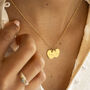 Personalised Double Heart Name Necklace, thumbnail 1 of 12