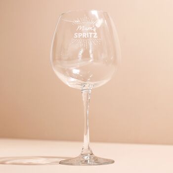 Personalised Spritz Balloon Glass, 4 of 4