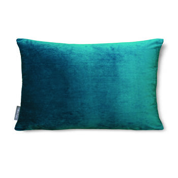 Luxury Super Soft Velvet Cushion Teal Turquoise, 4 of 4