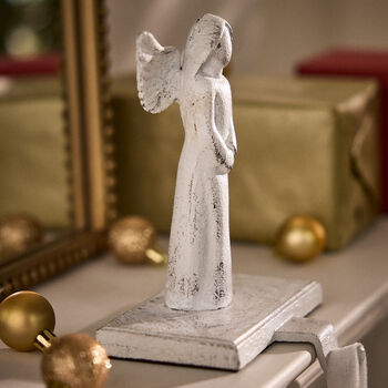 White Angel Christmas Stocking Holder, 7 of 7