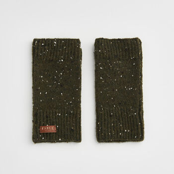 Green Knitted Fingerless Gloves, 3 of 5