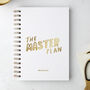 Master Plan Hardback Personalised Notebook, thumbnail 1 of 8