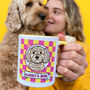 Personalised Dog Mum Checkerboard Mug, thumbnail 5 of 12