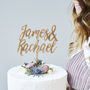 Charming Personalised Couples Wedding Cake Topper, thumbnail 1 of 6