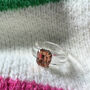 Transparent Resin Ring With Pink Rhinestone, thumbnail 1 of 7