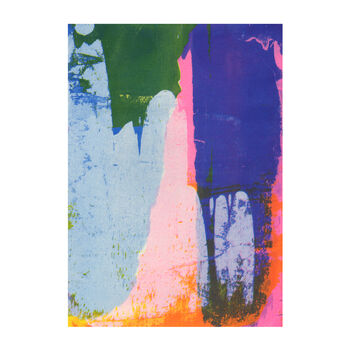 Multi Coloured Abstract Riso Print On Recycled Paper, 4 of 4