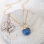 The Orb Blue Opal October Birthstone Necklace, thumbnail 1 of 8
