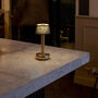 Humble Two Linen Table Lamp Gold/Emerald, thumbnail 3 of 3