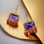 Purple Amethyst Earrings, thumbnail 1 of 4