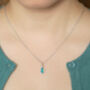 Small Australian Opal Doublet Necklace, thumbnail 3 of 3