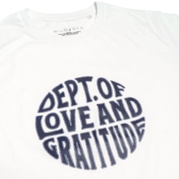 Department Of Love And Gratitude Organic T Shirt, 4 of 5