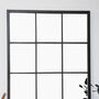 Contemporary Tall Iron Window Mirror, thumbnail 4 of 5