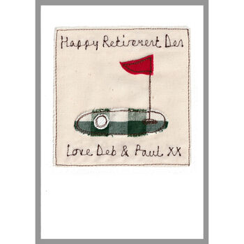 Personalised Golf Retirement Card For Him Or Her, 2 of 12
