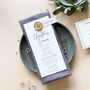 Modern Christmas Menu With Place Card, thumbnail 5 of 10