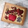 Anniversary Chocolate Gift Box With Handbag And Flowers, thumbnail 1 of 6