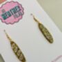 Baguette Glitter Earrings / Foodie Gift / French Bakery Jewellery / Cute Statement Accessories, thumbnail 5 of 5