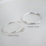 Sterling Silver Mismatch Star And Moon Charm Hoops, thumbnail 3 of 8