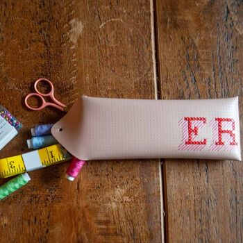 Stitch Your Own Grey Pencil Or Glasses Case, 2 of 3