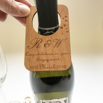 Personalised Engagement Wine Bottle Label, 4 of 7