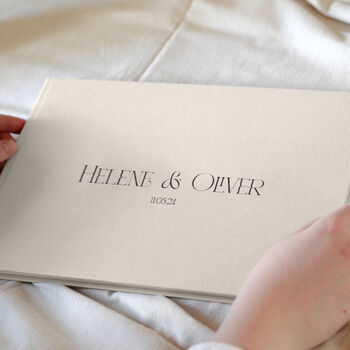 Traditional Personalised Wedding Guestbook, 4 of 5