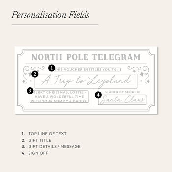 Foiled Christmas Gift Voucher From Santa, 6 of 6