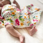 Bright Bloom Personalised Swaddle Blanket, thumbnail 2 of 8