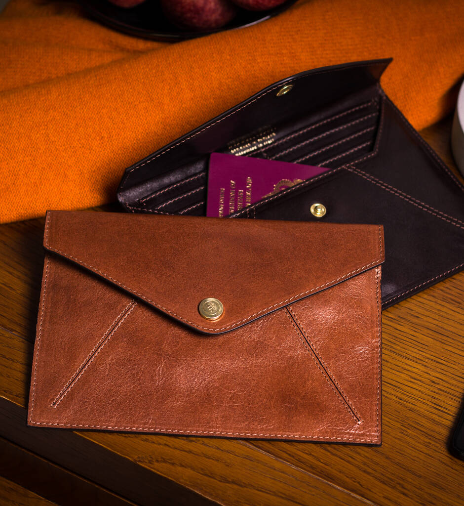 Women's Italian Leather Travel Document Wallet 'Ortona' By Maxwell