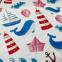 Whale And Lighthouse Themed Cushion Cover, thumbnail 2 of 7