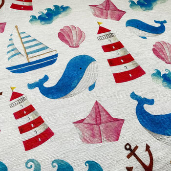 Whale And Lighthouse Themed Cushion Cover, 2 of 7