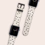 Polka Dots Vegan Leather Apple Watch Band, thumbnail 1 of 6