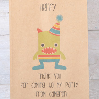 Personalised Mini Monsters Party Bag, 2 of 7